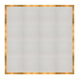 16' x 16' White Portable Dance Floor with Gold Edge Trim