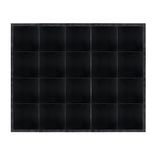 16' x 20' Black Portable Dance Floor with Black Edge Trim