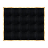 16' x 20' Black Portable Dance Floor with Classic Gold Edge Trim