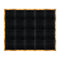 Chivari 16' x 20' Black Portable Dance Floor with Gold Edge Trim DF-16X20-BLKG-KT
