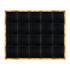 Chivari 16' x 20' Black Portable Dance Floor with Gold Edge Trim DF-16X20-BLKG-KT