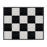 16' x 20' Black & White Portable Dance Floor with Black Edge Trim
