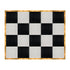 Chivari 16' x 20' Black & White Portable Dance Floor with Gold Edge Trim DF-16X20-BLKWHTG-KT