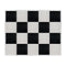 Chivari 16' x 20' Black & White Portable Dance Floor with Silver Edge Trim DF-16X20-BLKWHTS-KT
