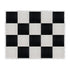 Chivari 16' x 20' Black & White Portable Dance Floor with Silver Edge Trim DF-16X20-BLKWHTS-KT