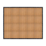 16' x 20' Chestnut Portable Dance Floor with Black Edge Trim