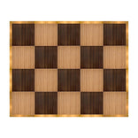 16' x 20' Fruitwood & Chestnut Portable Dance Floor with Gold Edge Trim
