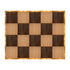 Chivari 16' x 20' Fruitwood & Chestnut Portable Dance Floor with Gold Edge Trim DF-16X20-CHTFRTG-KT