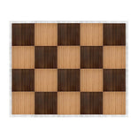 16' x 20' Fruitwood & Chestnut Portable Dance Floor with Silver Edge Trim
