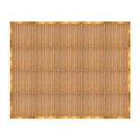 16' x 20' Chestnut Portable Dance Floor with Gold Edge Trim