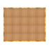 Chivari 16' x 20' Chestnut Portable Dance Floor with Gold Edge Trim DF-16X20-CHTG-KT