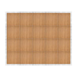 16' x 20' Chestnut Portable Dance Floor with Silver Edge Trim