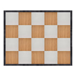 16' x 20' Chestnut and White Dance Floor with Black Frame and 2 Camlock Wrenches