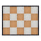 Marquee Dance Floors 16' x 20' Chestnut and White Dance Floor with Black Frame and 2 Camlock Wrenches DF-16X20-CHTWHTB-KT