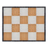 Marquee Dance Floors 16' x 20' Chestnut and White Dance Floor with Black Frame and 2 Camlock Wrenches DF-16X20-CHTWHTB-KT