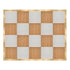 Marquee Dance Floors 16' x 20' Chestnut and White Dance Floor with Classic Gold Frame and 2 Camlock Wrenches DF-16X20-CHTWHTCG-KT
