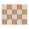 Marquee Dance Floors 16' x 20' Chestnut and White Dance Floor with Silver Frame and 2 Camlock Wrenches DF-16X20-CHTWHTS-KT