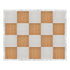 Marquee Dance Floors 16' x 20' Chestnut and White Dance Floor with Silver Frame and 2 Camlock Wrenches DF-16X20-CHTWHTS-KT