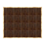 16' x 20' Fruitwood Portable Dance Floor with Classic Gold Edge Trim
