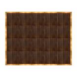 16' x 20' Fruitwood Portable Dance Floor with Gold Edge Trim