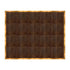 Chivari 16' x 20' Fruitwood Portable Dance Floor with Gold Edge Trim DF-16X20-FRTG-KT