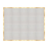 16' x 20' White Portable Dance Floor with Classic Gold Edge Trim
