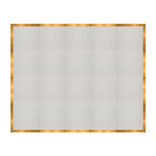 16' x 20' White Portable Dance Floor with Gold Edge Trim