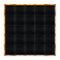 Chivari 20' x 20' Black Portable Dance Floor with Gold Edge Trim DF-20X20-BLKG-KT