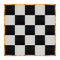 Chivari 20' x 20' Black & White Portable Dance Floor with Gold Edge Trim DF-20X20-BLKWHTG-KT