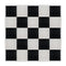 Chivari 20' x 20' Black & White Portable Dance Floor with Silver Edge Trim DF-20X20-BLKWHTS-KT