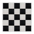 Chivari 20' x 20' Black & White Portable Dance Floor with Silver Edge Trim DF-20X20-BLKWHTS-KT