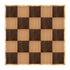 Chivari 20' x 20' Chestnut & Fruitwood Portable Dance Floor with Classic Gold Edge Trim DF-20X20-CHTFRTCG-KT