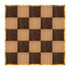 Chivari 20' x 20' Fruitwood & Chestnut Portable Dance Floor with Gold Edge Trim DF-20X20-CHTFRTG-KT