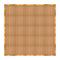 Chivari 20' x 20' Chestnut Portable Dance Floor with Gold Edge Trim DF-20X20-CHTG-KT