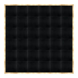 24' x 24' Black Portable Dance Floor with Classic Gold Edge Trim