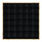 Chivari 24' x 24' Black Portable Dance Floor with Classic Gold Edge Trim DF-24X24-BLKCG-KT