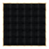 Chivari 24' x 24' Black Portable Dance Floor with Classic Gold Edge Trim DF-24X24-BLKCG-KT