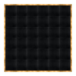 24' x 24' Black Portable Dance Floor with Gold Edge Trim