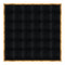 Chivari 24' x 24' Black Portable Dance Floor with Gold Edge Trim DF-24X24-BLKG-KT