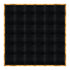 Chivari 24' x 24' Black Portable Dance Floor with Gold Edge Trim DF-24X24-BLKG-KT