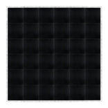 24' x 24' Black Portable Dance Floor with Silver Edge Trim