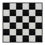 24' x 24' Black & White Portable Dance Floor with Black Edge Trim