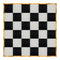 Chivari 24' x 24' Black & White Portable Dance Floor with Gold Edge Trim DF-24X24-BLKWHTG-KT