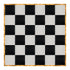 Chivari 24' x 24' Black & White Portable Dance Floor with Gold Edge Trim DF-24X24-BLKWHTG-KT