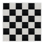 24' x 24' Black & White Portable Dance Floor with Silver Edge Trim