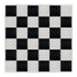 Chivari 24' x 24' Black & White Portable Dance Floor with Silver Edge Trim DF-24X24-BLKWHTS-KT