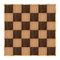 Chivari 24' x 24' Chestnut & Fruitwood Portable Dance Floor with Classic Gold Edge Trim DF-24X24-CHTFRTCG-KT