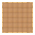 Chivari 24' x 24' Chestnut Portable Dance Floor with Gold Edge Trim DF-24X24-CHTG-KT