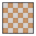 24' x 24' Chestnut and White Dance Floor with Black Frame and 4 Camlock Wrenches