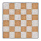 Marquee Dance Floors 24' x 24' Chestnut and White Dance Floor with Black Frame and 4 Camlock Wrenches DF-24X24-CHTWHTB-KT